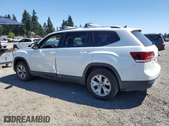 2018 Volkswagen Atlas SE with VIN 1V2CR2CAXJC543664, listed as a Copart auction lot 63707945 with 126,490 mi miles and Salvage title. Bid and sale history available at DreamBid. Image 2.