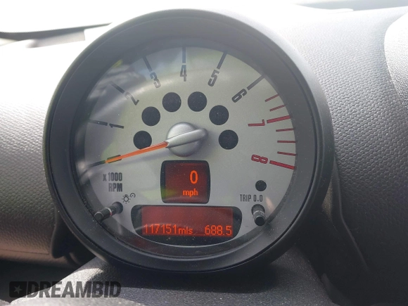 2014 MINI Paceman S with VIN WMWSS7C51EWN72179, listed as a IAAI auction lot 41823211 with 117,151 mi miles and . Bid and sale history available at DreamBid. Image 7.