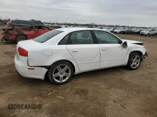 2007 Audi A4 2.0T with VIN WAUDF78E67A184080, listed as a Copart auction lot 47396885 with 195,545 mi miles and Salvage Title. Bid and sale history available at carsss.com. Image 3.