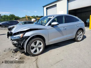 2024 Audi Q5 Sportback S line Premium Plus z VIN WA15AAFY6R2110696, wystawiony jako Copart lot #65406075 z przebiegiem 5 075 mil mil oraz Szkoda całkowita • Salvage title. Historia ofert i sprzedaży dostępna na DreamBid. Obrazek 1.