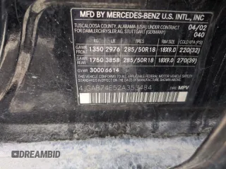 2002 Mercedes-Benz M AMG z VIN 4JGAB74E52A353484, wystawiony jako Copart lot #58734125 z przebiegiem 145 144 mil mil oraz Czysty tytuł • Clean title. Historia ofert i sprzedaży dostępna na DreamBid. Obrazek 13.