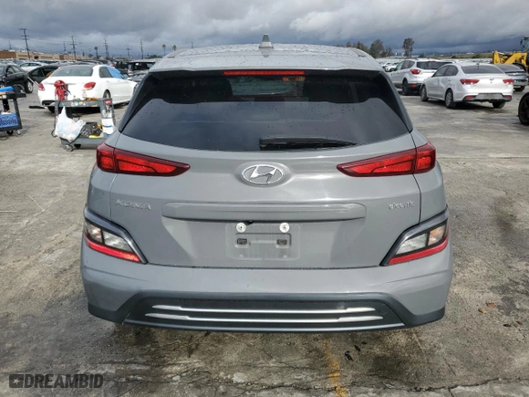 2023 Hyundai Kona Electric SEL with VIN KM8K33AG5PU167353, listed as a Copart auction lot 48730075 with 66,702 mi miles and Salvage Title. Bid and sale history available at carsss.com. Image 6.