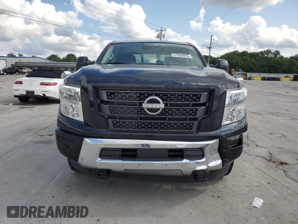 2024 Nissan Titan SV with VIN 1N6AA1FB4RN118355, listed as a Copart auction lot 57669095 with 2,861 mi miles and Salvage title. Bid and sale history available at DreamBid. Image 5.