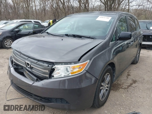 2012 Honda Odyssey EX-L with VIN 5FNRL5H60CB081866, listed as a IAAI auction lot 41835701 with 151,236 mi miles and . Bid and sale history available at DreamBid. Image 17.