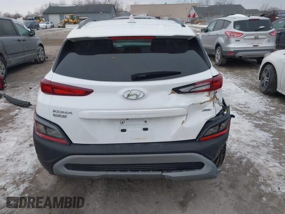 2022 Hyundai Kona SEL with VIN KM8K3CAB3NU786387, listed as a IAAI auction lot 41412502 with 14,348 mi miles. Bid and sale history available at carsss.com. Image 17.