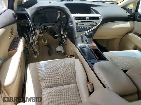2013 Lexus RX 350 with VIN 2T2ZK1BA6DC105274, listed as a Copart auction lot 54361255 with Not Provided miles and Salvage Title. Bid and sale history available at DreamBid. Image 8.