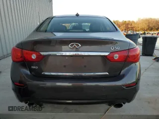2014 Infiniti Q50 Premium with VIN JN1BV7AR8EM680510, listed as a Copart auction lot 43735965 with 193,304 mi miles and Salvage title. Bid and sale history available at DreamBid. Image 6.
