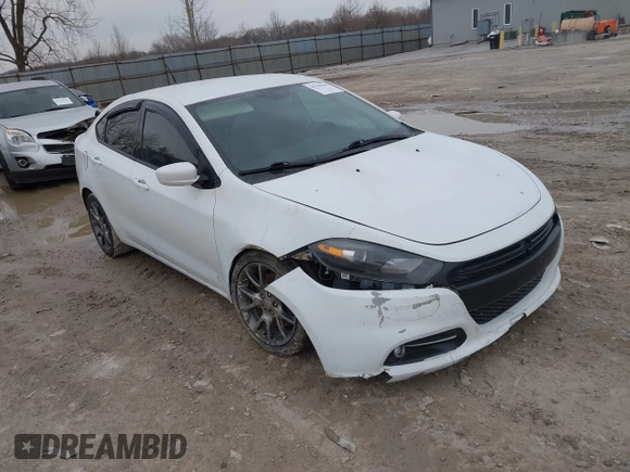 2013 Dodge Dart Rallye with VIN 1C3CDFBH3DD316440, listed as a IAAI auction lot 41704590 with 141,395 mi miles. Bid and sale history available at carsss.com. Image 1.