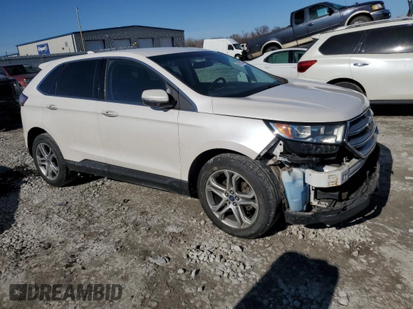 2016 Ford Edge Titanium with VIN 2FMPK3K95GBB13422, listed as a Copart auction lot 47021675 with 127,458 mi miles and Salvage Title. Bid and sale history available at carsss.com. Image 4.