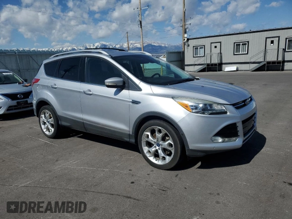 2013 Ford Escape Titanium with VIN 1FMCU0J97DUD92435, listed as a Copart auction lot 54106995 with 142,049 mi miles and Clean Title. Bid and sale history available at carsss.com. Image 4.
