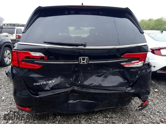 2023 Honda Odyssey EX-L with VIN 5FNRL6H66PB060032, listed as a Copart auction lot 72218364 with Not Provided miles and Salvage Title. Bid and sale history available at carsss.com. Image 6.