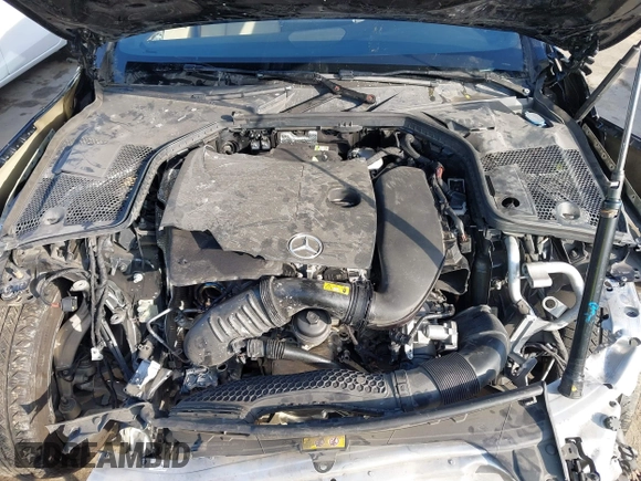 2019 Mercedes-Benz C 300 with VIN WDDWK8DB6KF827909, listed as a IAAI auction lot 41614128 with 55,903 mi miles and . Bid and sale history available at carsss.com. Image 10.