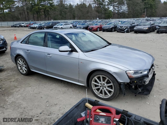 2015 Audi A4 Premium Plus with VIN WAUFFAFL9FN021843, listed as a Copart auction lot 52614975 with 142,458 mi miles and Clean Title. Bid and sale history available at carsss.com. Image 4.