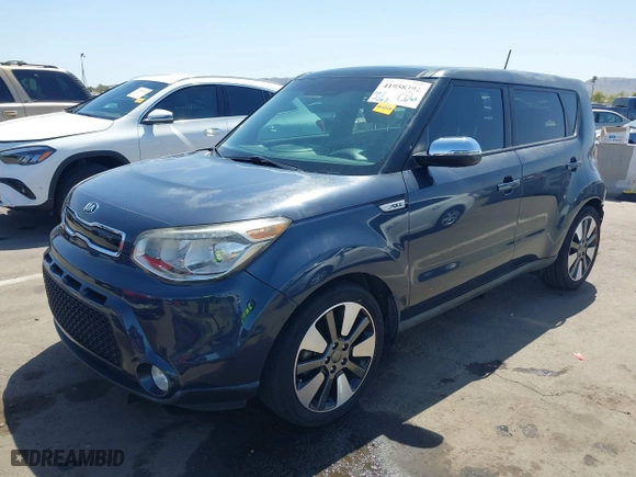 2015 Kia Soul ! with VIN KNDJX3A57F7198121, listed as a IAAI auction lot 41958392 with 54,057 mi miles. Bid and sale history available at carsss.com. Image 2.