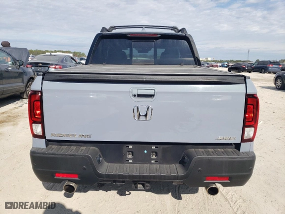 2023 Honda Ridgeline Black Edition with VIN 5FPYK3F87PB012399, listed as a Copart auction lot 87681825 with 16,201 mi miles and Salvage Title. Bid and sale history available at carsss.com. Image 6.