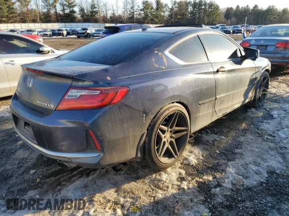 2016 Honda Accord Touring with VIN 1HGCT2B0XGA005371, listed as a Copart auction lot 42310165 with 117,946 mi miles and Salvage Title. Bid and sale history available at DreamBid. Image 3.