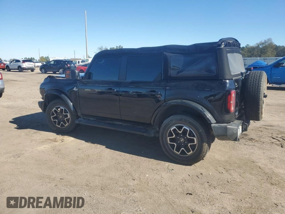 2023 Ford Bronco with VIN 1FMDE5BHXPLA82939, listed as a Copart auction lot 81402454 with 23,392 mi miles and Salvage Title. Bid and sale history available at DreamBid. Image 2.