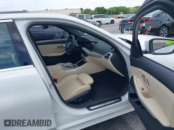 2025 BMW 3 Series 330i with VIN 3MW69CW0XS8F32371, listed as a IAAI auction lot 42630553 with 11,417 mi miles and . Bid and sale history available at DreamBid. Image 5.