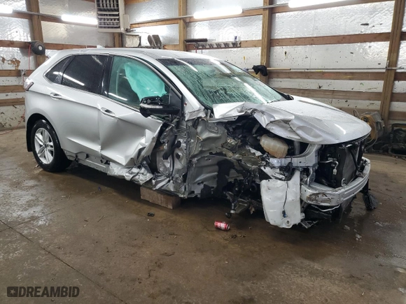 2017 Ford Edge SEL with VIN 2FMPK3J94HBC67378, listed as a Copart auction lot 46091355 with 96,986 mi miles and Salvage Title. Bid and sale history available at carsss.com. Image 4.