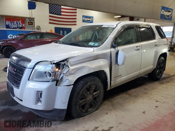 2015 GMC Terrain SLE with VIN 2GKFLVEK4F6334867, listed as a Copart auction lot 47183225 with 77,813 mi miles and Salvage Title. Bid and sale history available at carsss.com. Image 1.