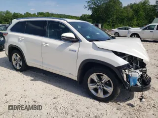 2016 Toyota Highlander Limited with VIN 5TDDCRFH6GS014938, listed as a Copart auction lot 61283725 with 122,063 mi miles and Salvage title. Bid and sale history available at DreamBid. Image 4.