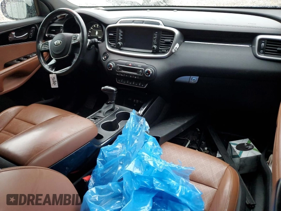 2019 Kia Sorento SX Limited with VIN 5XYPKDA59KG430374, listed as a Copart auction lot 80629564 with 52,518 mi miles and Salvage Title. Bid and sale history available at carsss.com. Image 8.