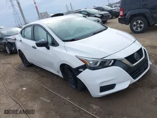 2020 Nissan Versa S with VIN 3N1CN8DV4LL918072, listed as a IAAI auction lot 41705531 with 82,458 mi miles. Bid and sale history available at carsss.com. Image 1.