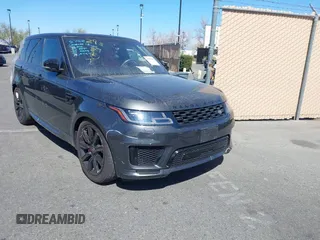 2020 Land Rover Range Rover Sport HST with VIN SALWS2RU6LA883695, listed as a IAAI auction lot 41532047 with 55,329 mi miles. Bid and sale history available at carsss.com. Image 1.