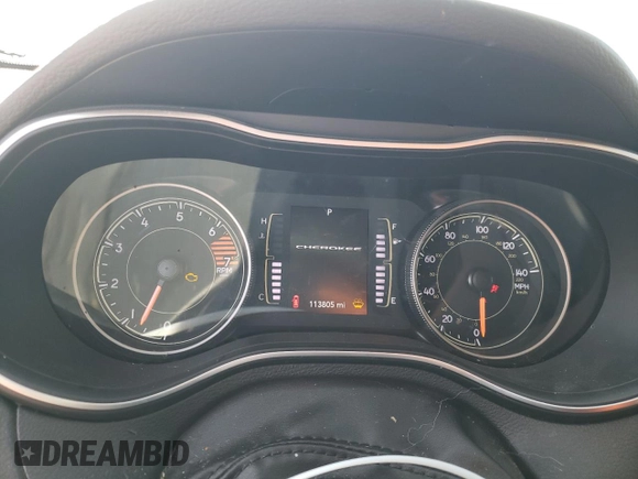 2020 Jeep Cherokee Latitude Plus with VIN 1C4PJLLB8LD556256, listed as a Copart auction lot 45321825 with 113,805 mi miles and Salvage Title. Bid and sale history available at carsss.com. Image 9.