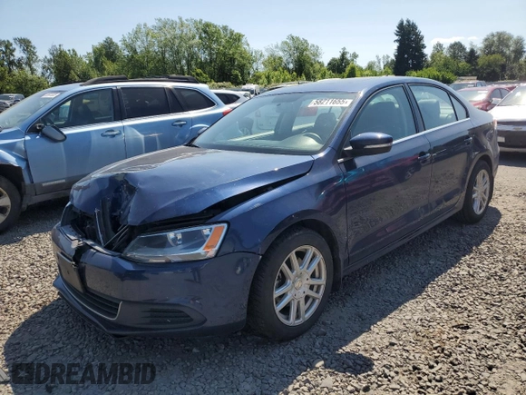 2014 Volkswagen Jetta SE with VIN 3VWD17AJ9EM323625, listed as a Copart auction lot 58211655 with 108,099 mi miles and Salvage title. Bid and sale history available at DreamBid. Image 1.