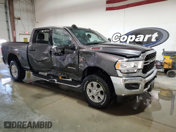 2023 Ram 2500 Big Horn with VIN 3C6UR5DL2PG651197, listed as a Copart auction lot 51972035 with 59,645 mi miles and Salvage Title. Bid and sale history available at carsss.com. Image 4.