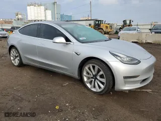 2018 Tesla Model 3 Long Range Battery with VIN 5YJ3E1EA3JF048326, listed as a Copart auction lot 42511275 with 130,965 mi miles and Salvage Title. Bid and sale history available at carsss.com. Image 4.