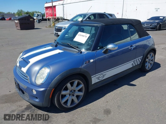 2005 MINI Convertible S with VIN WMWRH335X5TK55816, listed as a IAAI auction lot 42058070 with 105,208 mi miles and . Bid and sale history available at DreamBid. Image 2.