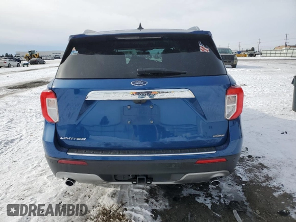 2021 Ford Explorer Limited with VIN 1FM5K8FW2MNA11693, listed as a Copart auction lot 44755345 with 31,500 mi miles and Salvage Title. Bid and sale history available at carsss.com. Image 6.