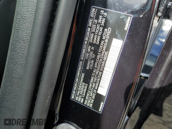 2025 Volvo XC40 Plus Bright Theme с VIN YV4L12UE4S2491995, выставлен на аукционе Copart как лот 45732865 с пробегом Не указан миль и Чистый • Clean title. История ставок и продаж доступна на DreamBid. Изображение 12.