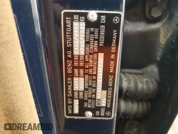1984 Mercedes-Benz 500 z VIN WDBCA37B8EA085222, wystawiony jako Copart lot #87462054 z przebiegiem 205 226 mil mil oraz Tytuł czysty. Historia ofert i sprzedaży dostępna na DreamBid. Obrazek 12.