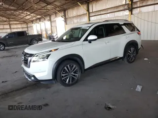 2022 Nissan Pathfinder Platinum with VIN 5N1DR3DH4NC203998, listed as a Copart auction lot 58959335 with 50,881 mi miles and Salvage title. Bid and sale history available at DreamBid. Image 1.
