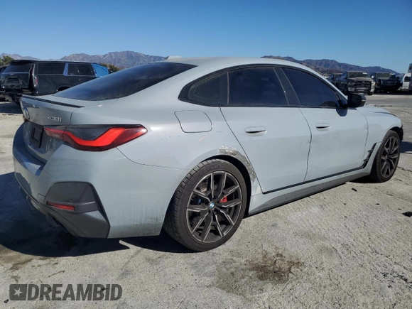 2023 BMW 4 Series 430i z VIN WBA63AV07PFP23963, wystawiony jako Copart lot #79686924 z przebiegiem 39 151 mil mil oraz Szkoda całkowita • Salvage title. Historia ofert i sprzedaży dostępna na DreamBid. Obrazek 3.
