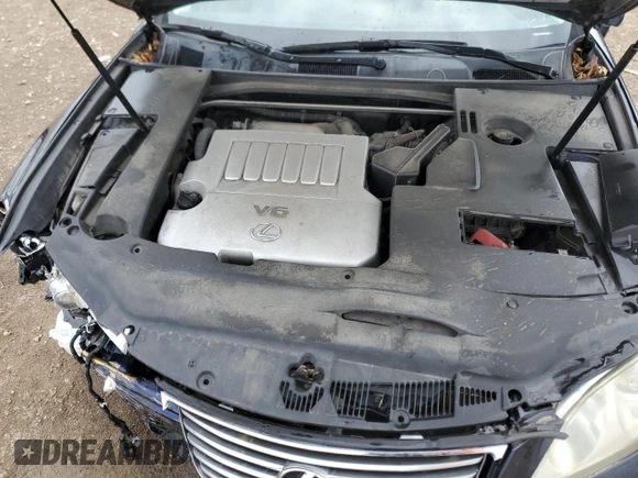 2007 Lexus ES 330 with VIN JTHBJ46G072122677, listed as a Copart auction lot 51178345 with 125,654 mi miles and Salvage Title. Bid and sale history available at DreamBid. Image 11.