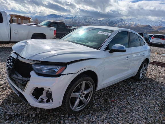 2021 Audi SQ5 Sportback Premium with VIN WA114AFY7M2081188, listed as a Copart auction lot 45051835 with 26,879 mi miles and Salvage Title. Bid and sale history available at DreamBid. Image 1.