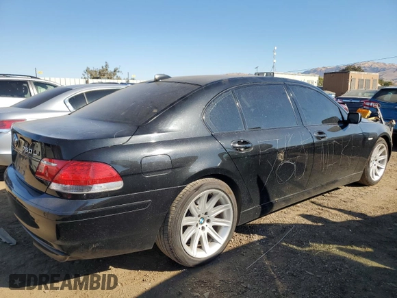2006 BMW 7 Series 750Li with VIN WBAHN83516DT32814, listed as a Copart auction lot 74359784 with 117,000 mi miles and Salvage Title. Bid and sale history available at carsss.com. Image 3.