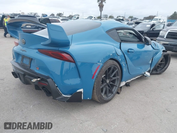 2024 Toyota GR Supra 3.0 with VIN WZ1DB0G08RW063652, listed as a IAAI auction lot 41802586 with 8,029 mi miles. Bid and sale history available at carsss.com. Image 4.