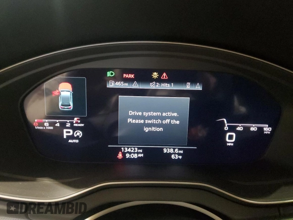2024 Audi Q5 S line Prestige with VIN WA1FAAFY4R2020984, listed as a Copart auction lot 53344205 with 13,423 mi miles and Salvage title. Bid and sale history available at DreamBid. Image 9.
