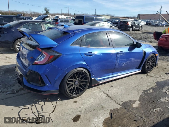 2018 Honda Civic Type R Touring z VIN SHHFK8G73JU201611, wystawiony jako Copart lot #83976074 z przebiegiem Nie podano mil oraz Szkoda całkowita • Salvage title. Historia ofert i sprzedaży dostępna na DreamBid. Obrazek 3.