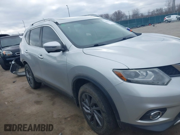 2016 Nissan Rogue SL with VIN 5N1AT2MV6GC837577, listed as a IAAI auction lot 41812440 with 108,187 mi miles and . Bid and sale history available at DreamBid. Image 14.