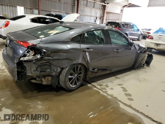 2021 Honda Civic Sedan EX with VIN 2HGFC1F38MH706774, listed as a Copart auction lot 54343375 with 65,469 mi miles and Salvage Title. Bid and sale history available at carsss.com. Image 3.
