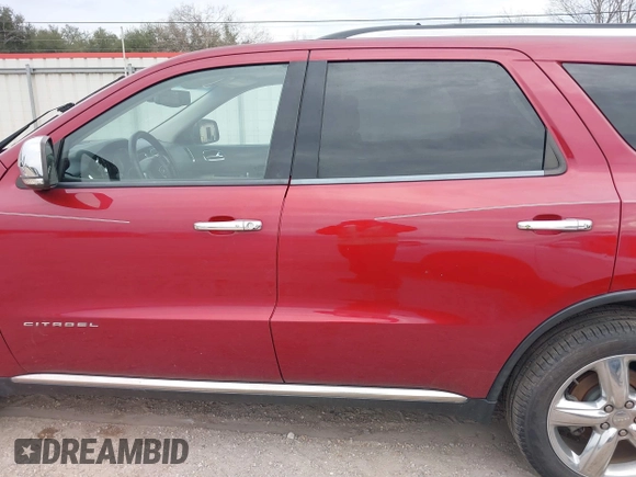 2013 Dodge Durango Citadel with VIN 1C4SDHET2DC598188, listed as a IAAI auction lot 41281134 with 87,455 mi miles and . Bid and sale history available at carsss.com. Image 14.