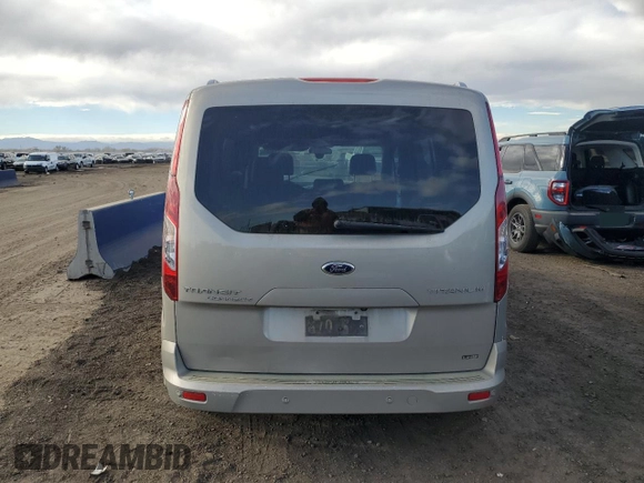 2015 Ford Transit Connect Wagon Titanium with VIN NM0GE9G79F1176441, listed as a Copart auction lot 81263684 with 120,670 mi miles and Salvage Title. Bid and sale history available at carsss.com. Image 6.
