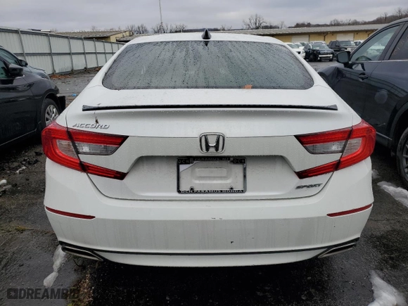2022 Honda Accord Sedan Sport SE with VIN 1HGCV1F49NA044287, listed as a Copart auction lot 84076624 with 18,257 mi miles and Salvage Title. Bid and sale history available at carsss.com. Image 6.