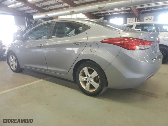 2012 Hyundai Elantra GLS PZEV with VIN KMHDH4AE7CU258259, listed as a Copart auction lot 50125935 with 154,437 mi miles and Salvage Title. Bid and sale history available at carsss.com. Image 2.
